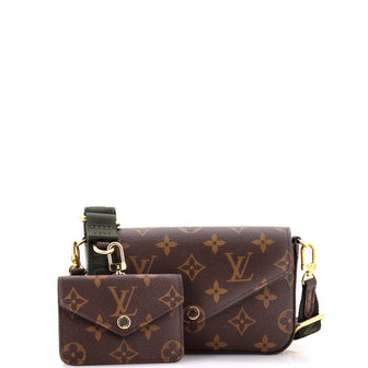 Louis Vuitton Felicie Strap & Go Handbag Monogram Canvas