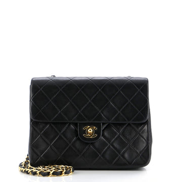 Chanel Vintage Square Classic Flap Bag Quilted Lambskin Small