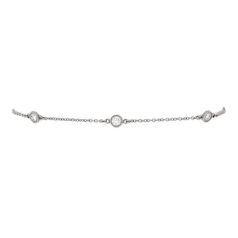 Tiffany & Co. Elsa Peretti Diamonds By The Yard 5 Stone Bracelet Platinum with Diamonds