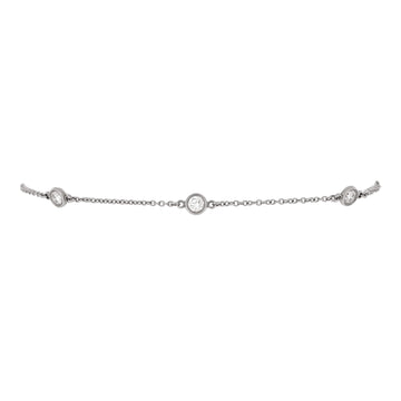 Tiffany & Co. Elsa Peretti Diamonds By The Yard 5 Stone Bracelet Platinum with Diamonds