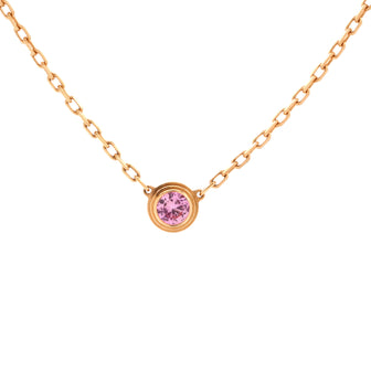 Cartier Cartier D'Amour 1 Pink Sapphire Necklace 18K Rose Gold