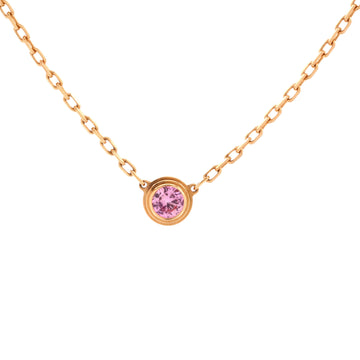 Cartier Cartier D'Amour 1 Pink Sapphire Necklace 18K Rose Gold