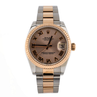 Rolex Oyster Perpetual Datejust Automatic Watch Stainless Steel and Rose Gold 31