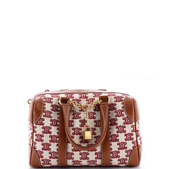 Celine Boston Bag	 Triomphe Canvas Small