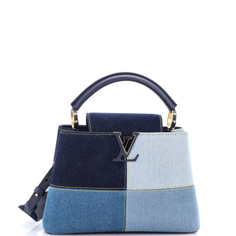 Louis Vuitton Capucines Bag Patchwork Denim BB