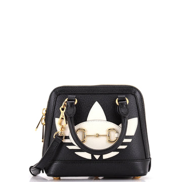 Gucci x Adidas Horsebit 1955 Top Handle Bag Leather with Applique Mini