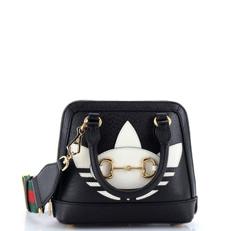 Gucci x Adidas Horsebit 1955 Top Handle Bag Leather with Applique Mini