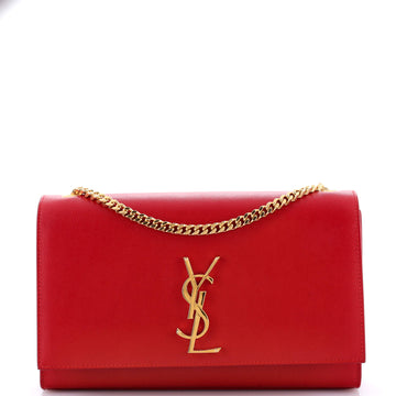 Saint Laurent Classic Monogram Crossbody Bag Grainy Leather Medium