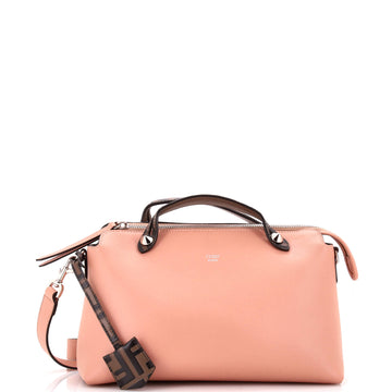 Fendi By The Way Satchel Leather with Zucca Embossed Detail Small