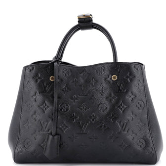 Louis Vuitton Montaigne Handbag Monogram Empreinte Leather MM