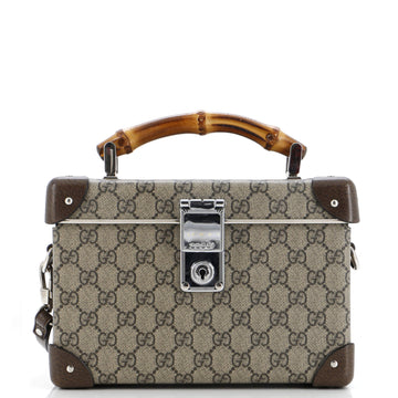 Gucci Bamboo Globe-Trotter Vanity Case GG Coated Canvas