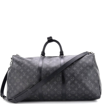 Louis Vuitton Keepall Bandouliere Bag Monogram Eclipse Canvas 55
