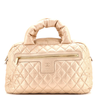Chanel Coco Cocoon Bowling Bag Quilted Lambskin Large
