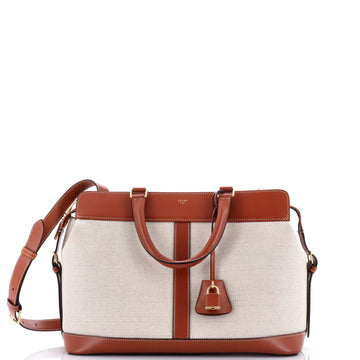 Celine Cabas de France Tote Canvas with Leather Medium