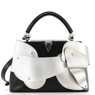 Louis Vuitton Liu Wei ArtyCapucines Bag Leather with Applique MM