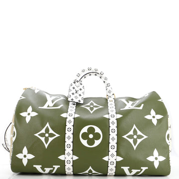 Louis Vuitton Keepall Bandouliere Bag Limited Edition Colored Monogram Giant 50