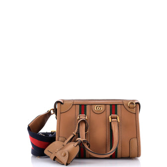 Gucci Bauletto Top Handle Bag Leather Mini