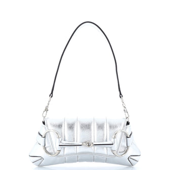Gucci Horsebit Chain Shoulder Bag Vertical Quilted Leather Small