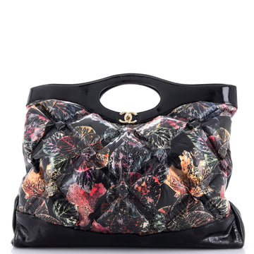 Chanel 31 Shopping Bag Quilted Printed Puffy Leather XL