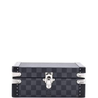 Louis Vuitton Coffret Bouton de Manchettes Damier Graphite 24