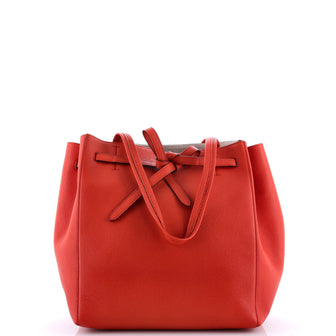 Celine Phantom Tie Cabas Tote Leather Small