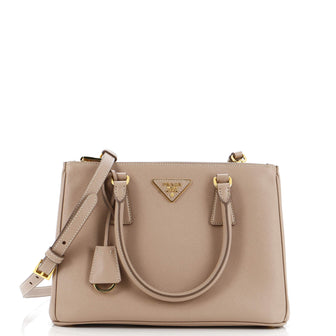 Prada Galleria Double Zip Tote Saffiano Leather Small