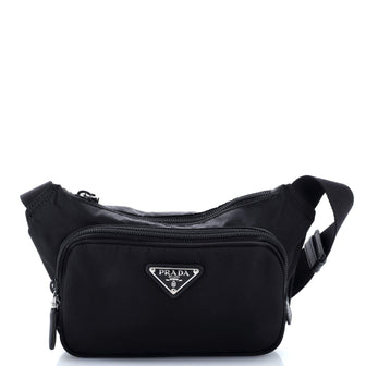 Prada Front Pocket Belt Bag Re-Nylon with Saffiano Leather