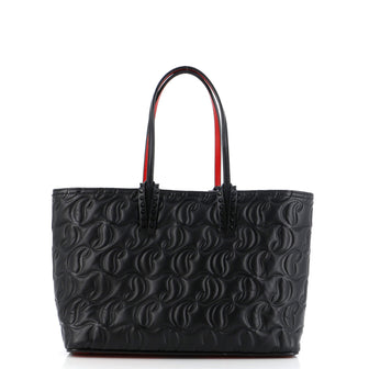 Christian Louboutin Cabata East West Tote CL Embossed Leather Small
