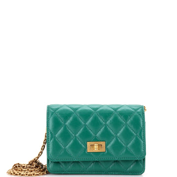 Chanel Reissue 2.55 Wallet on Chain Quilted Aged Calfskin Mini