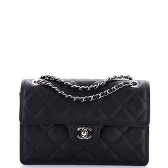 Chanel Sweet Classic Flap Bag Quilted Caviar Medium