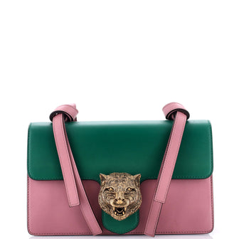 Gucci Animalier Flap Shoulder Bag Leather Medium