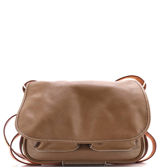 Hermes Barda Messenger Bag Veau Sikkim 35