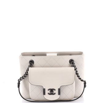 Chanel Archi Chic Shopping Tote Quilted Grained Calfskin Small