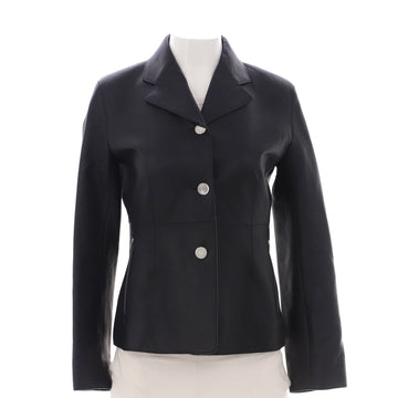 Hermes Women's Equestrian Button Jacket Leather