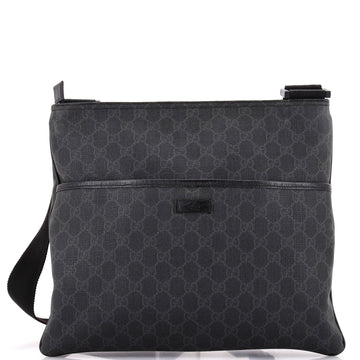 Gucci Flat Messenger Bag GG Coated Canvas Large