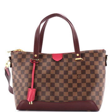 Louis Vuitton Hyde Park Handbag Damier with Leather