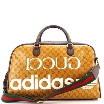 Gucci x adidas Duffle Bag GG Coated Canvas Medium