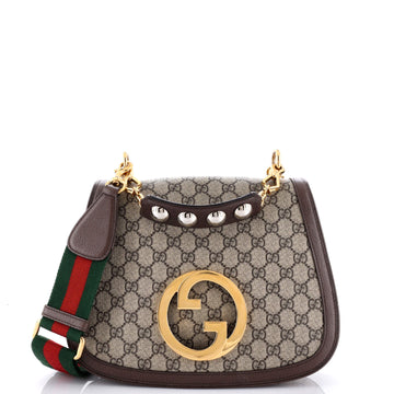 Gucci Blondie NM Flap Bag GG Coated Canvas Medium