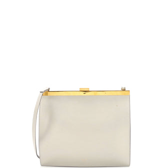 Celine Clasp Crossbody Bag Leather Mini