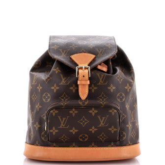 Louis Vuitton Vintage Montsouris Backpack Monogram Canvas MM