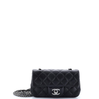 Chanel Classic Single Flap Bag Quilted Lambskin Extra Mini