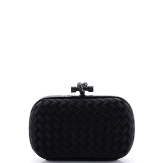 Bottega Veneta Box Knot Clutch Intrecciato Satin Small
