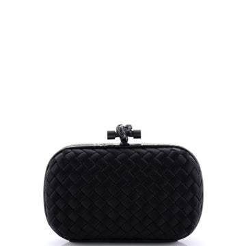 Bottega Veneta Box Knot Clutch Intrecciato Satin Small