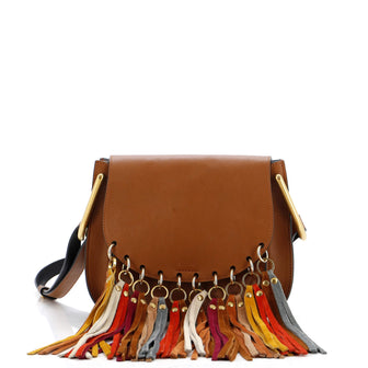 Chloe Multicolor Fringe Hudson Bag Leather Small