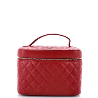 Chanel Cosmetic Case Quilted Lambskin Small