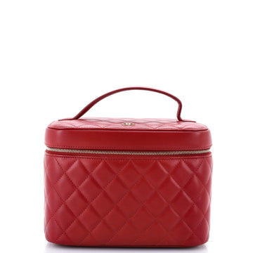 Chanel Cosmetic Case Quilted Lambskin Small