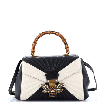 Gucci Queen Margaret Top Handle Bag Multicolor Quilted Leather Medium