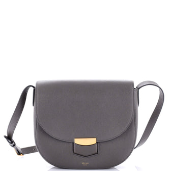Celine Trotteur Crossbody Bag Grainy Leather Medium