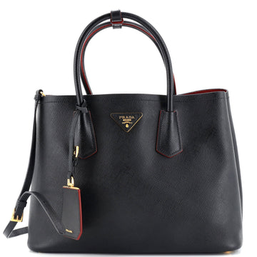 Prada Cuir Double Tote Saffiano Leather Medium