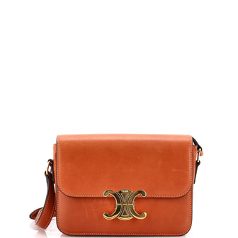 Celine Triomphe Shoulder Bag Smooth Calfskin Teen